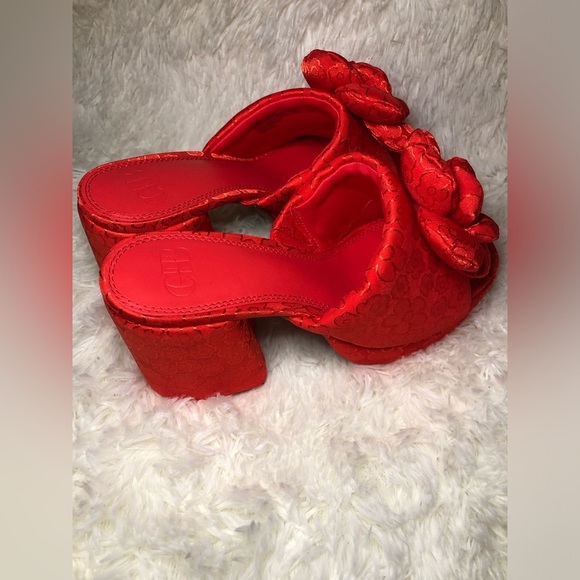 Gianni Bini Elegant Red Floral Women's Shoes size 8.5🌹 - Picture 11 of 15